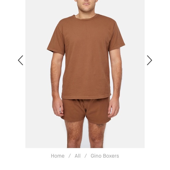 LACAUSA x Anthropologie Gino Boxers in Mocha - Picture 2 of 5